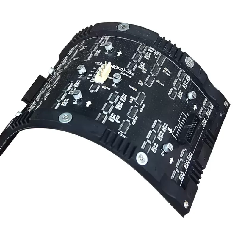 Flexible bendable LED module for curved installations